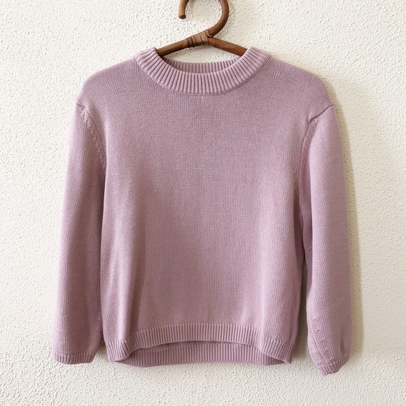 525 America Sweaters - 525 America Blush Pink Cropped Sweater S